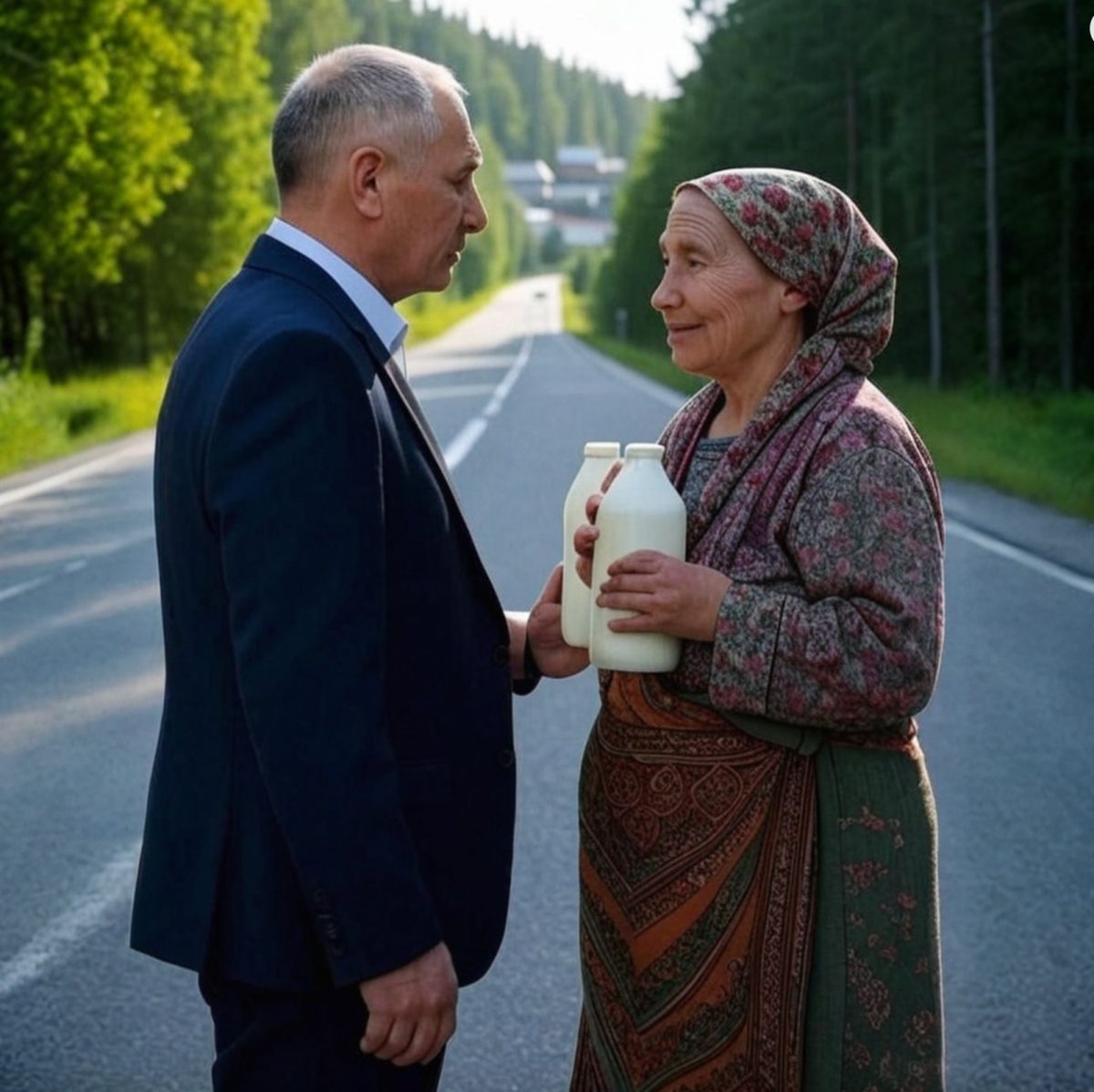 După un prânz gustos la marginea șoselei, chirurgul s-a hotărât să cumpere de la o mulgătoare în vârstă o sticlă de lapte. Însă, aruncând o privire la mâna ei, rămase încremenit de uimire…