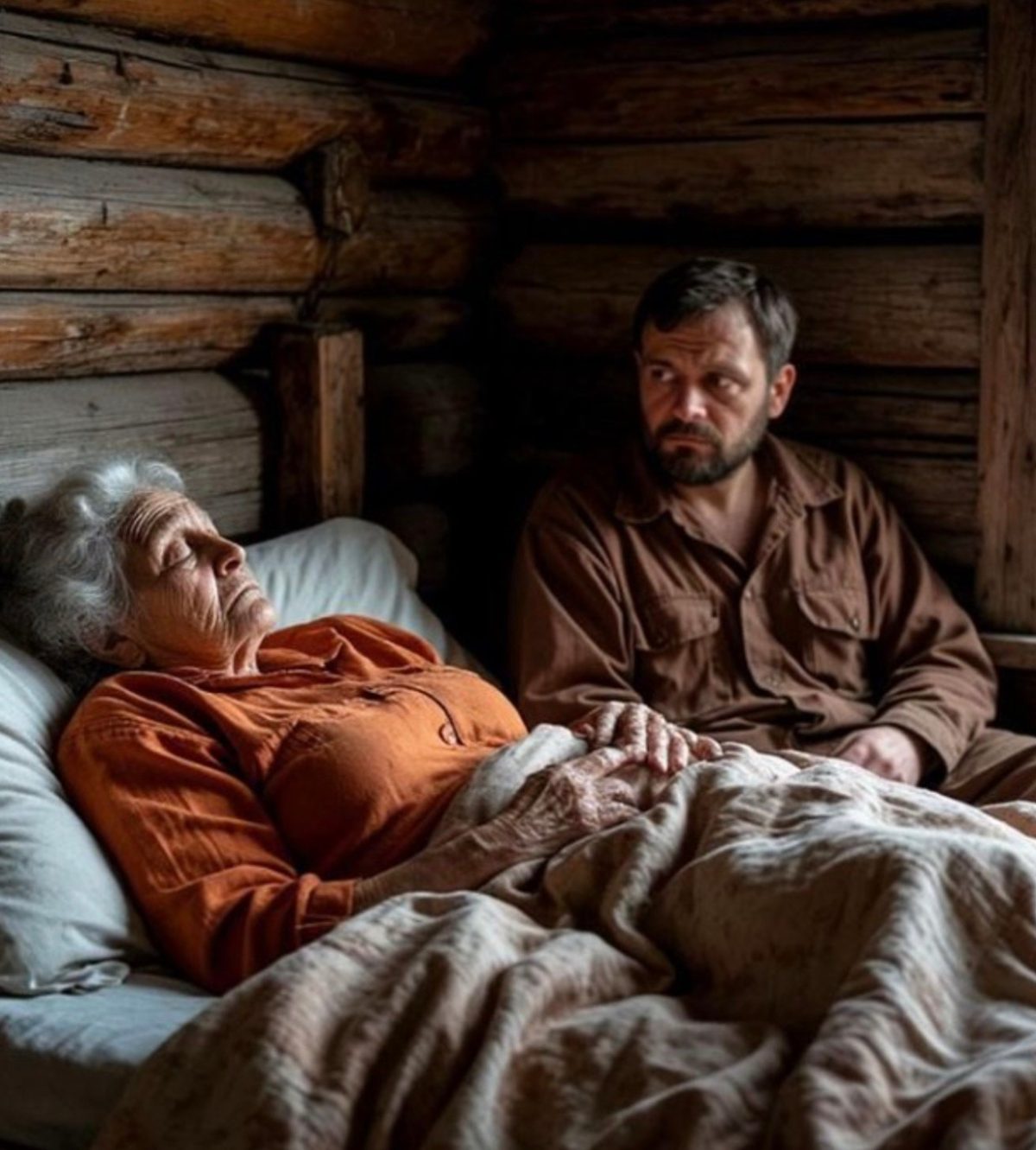 Târziu în noapte, în camera unei bătrâne paralizate, căreia doctorii nu-i mai dădeau nicio speranță, s-a strecurat pe fereastră un fost deținut. Iar dimineața, pentru prima dată după ani de zile — s-a ridicat din pat.